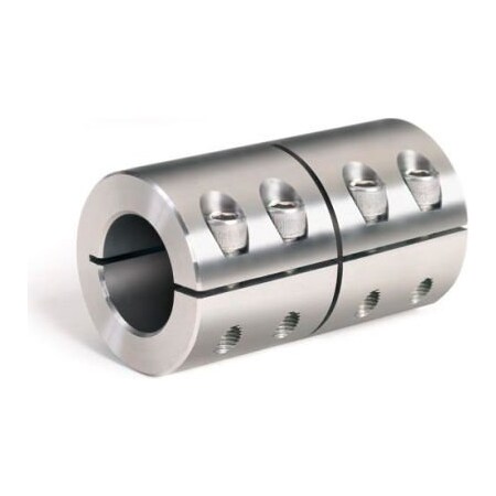Climax Metal Metric One-Piece Industry Standard Clamping Couplings, 9mm, Stainless Steel MISCC-09-09-S